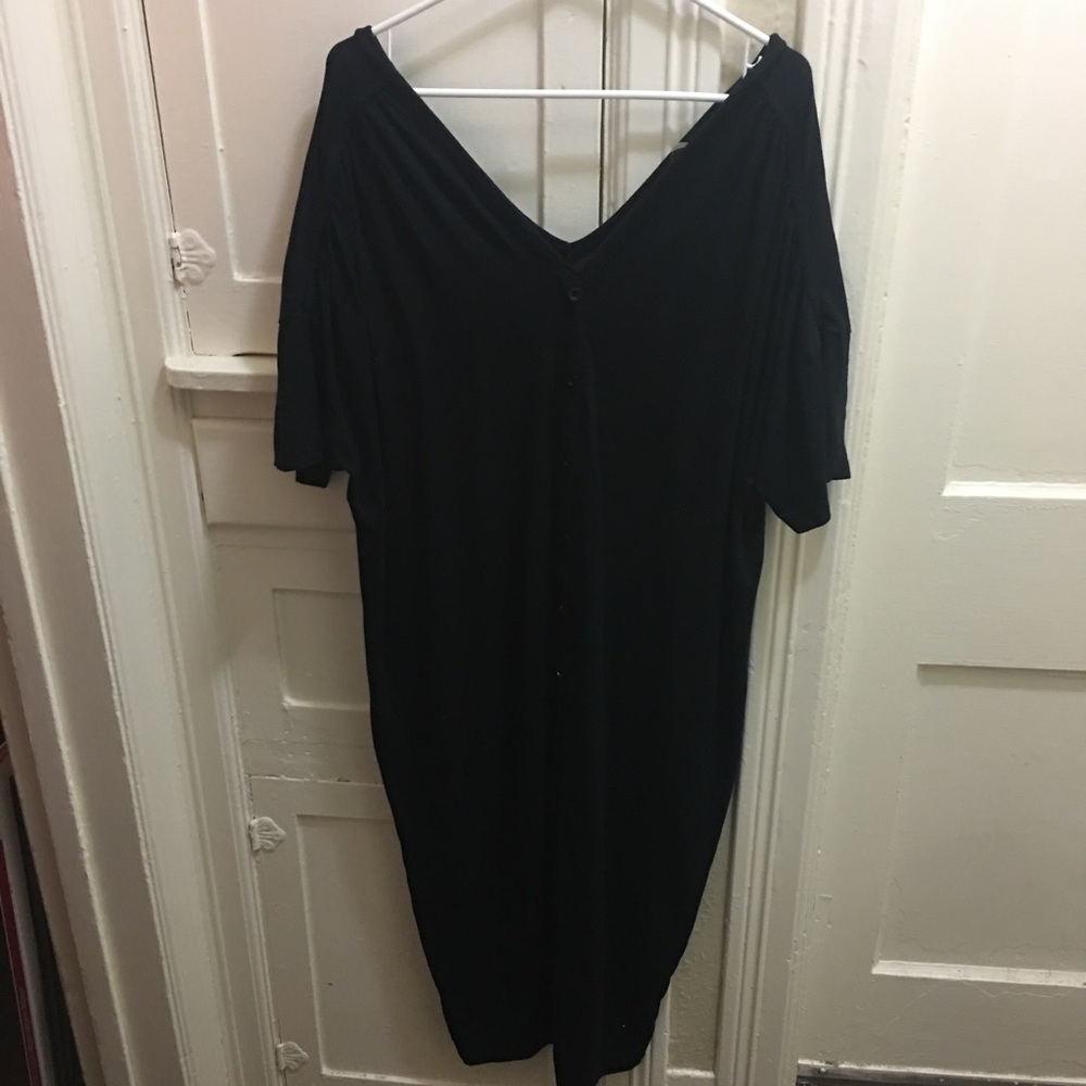Midi button through dress